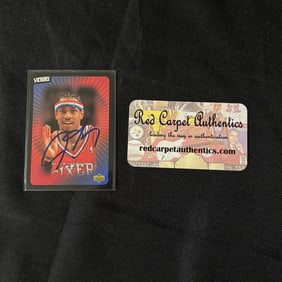 Allen Iverson Autographed Card, COA
