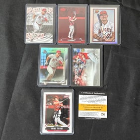 Mike Trout Baseball Cards, Autograph