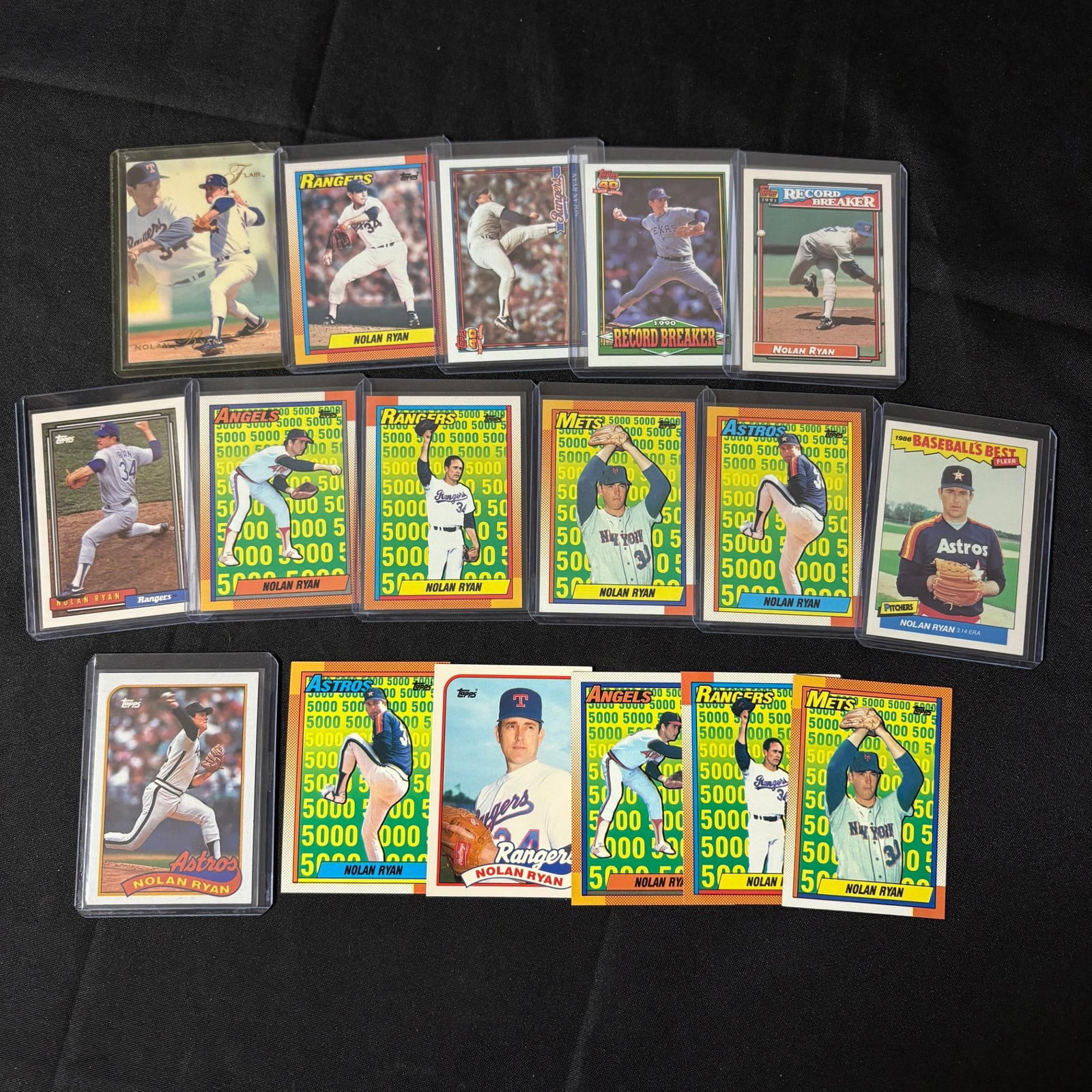 Nolan Ryan Baseball Cards: All items are sold as is. Please look at pictures carefully to determine what you believe are the condition of each lot. By choosing which card to use to register to bid, you authorize us to use the c