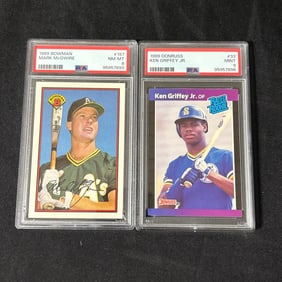 PSA Graded Mark McGwire, Ken Griffey Jr.