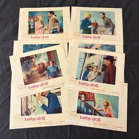 Original 1957 Baby Doll Lobby Card Set of 8