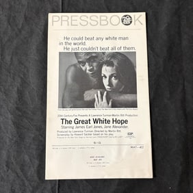 The Great White Hope Original Pressbook