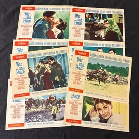 War and Peace Original 1956 Lobby Card Set of 8
