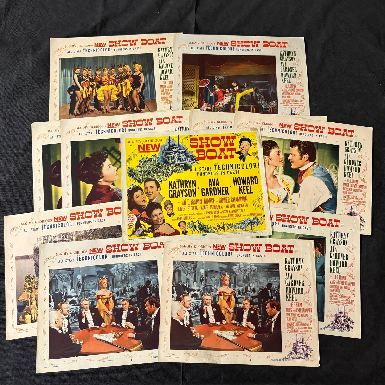 Show Boat Original 1951 Lobby Cards (12) (1 of 5)