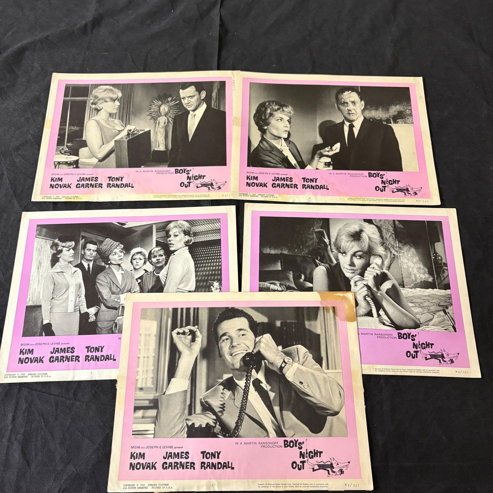 Boys Night Out Original 1962 Lobby Cards (1 of 3)