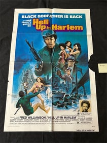 Hell Up In Harlem Original 1974 One Sheet