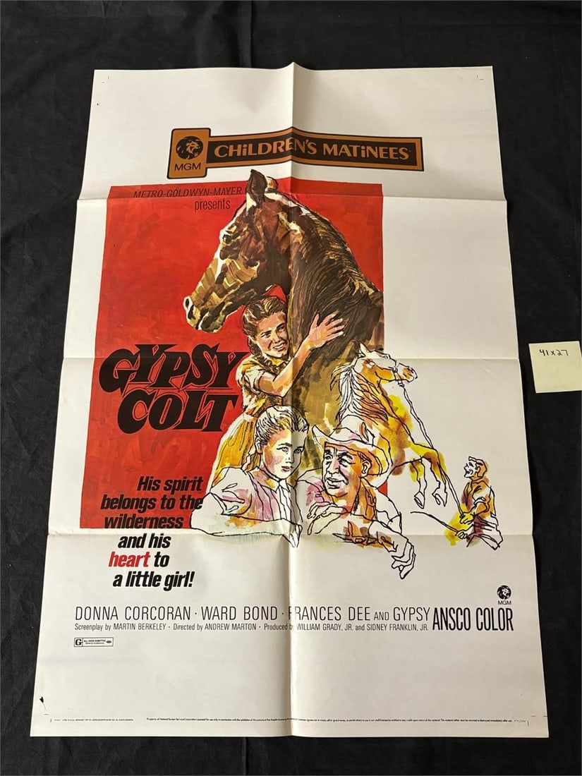 Gypsy Colt 1971 R Original One Sheet (1 of 3)
