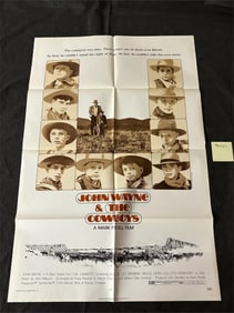 John Wayne & the Cowboys Original 1972 One Sheet