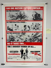 Thunderball, Only Live Twice Double Feature 1sh