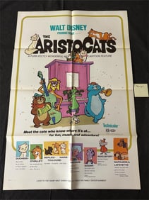 Disney's Artistocats Original 1971 One Sheet
