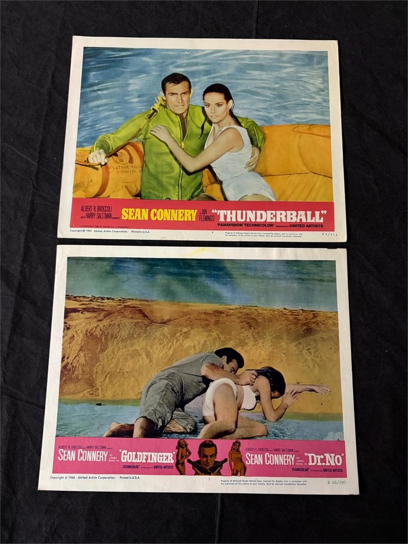 James Bond Original Lobby Cards, Double Feature (1 of 2)