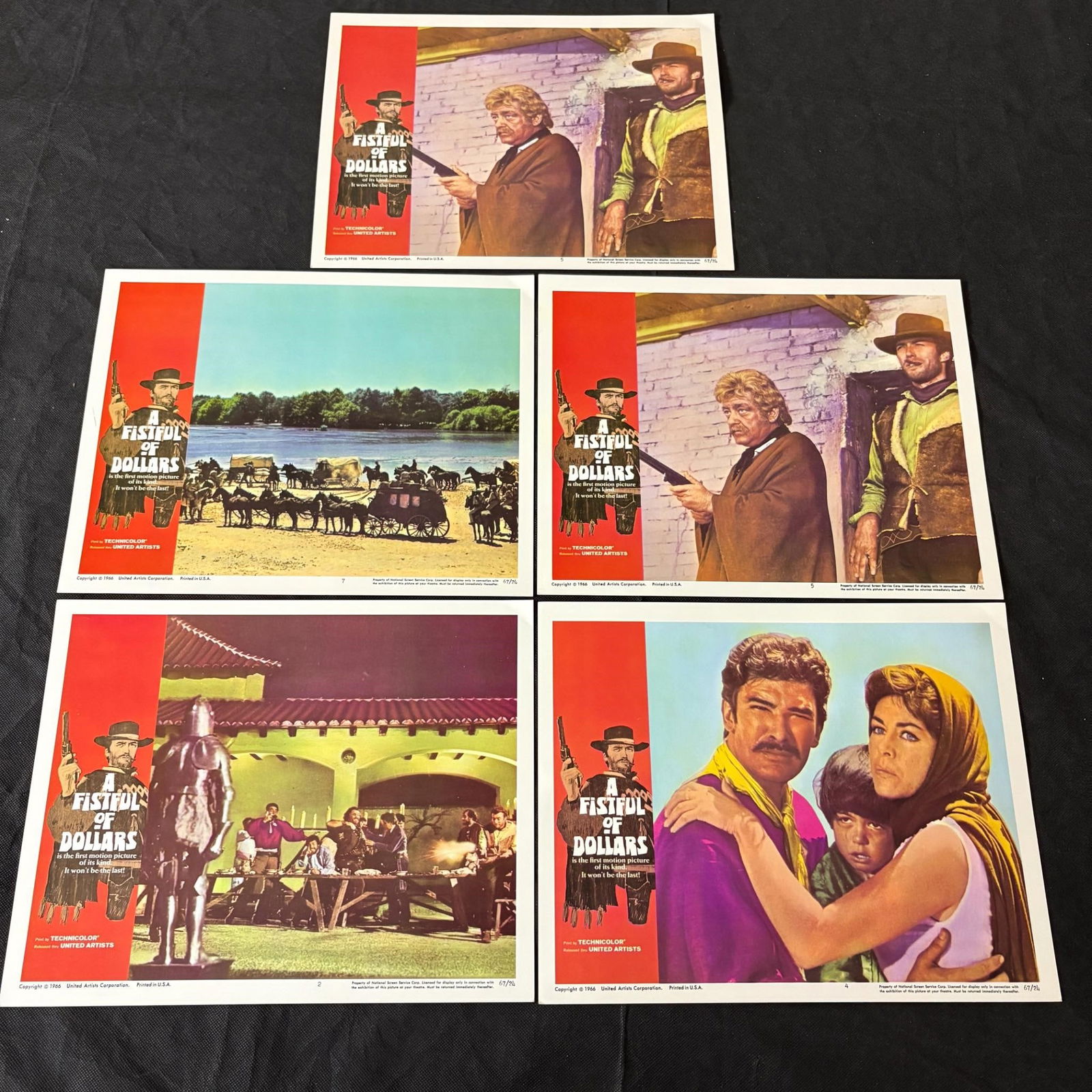 Fist Full of Dollars Org 1967 Lobby Cards (1 of 2)