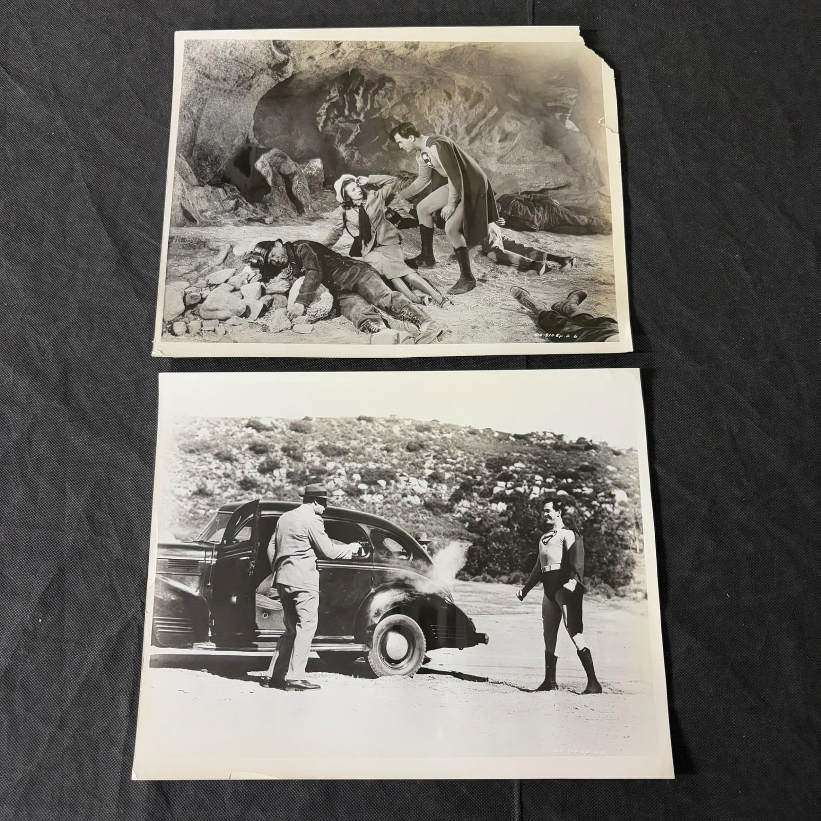 Kirk Alyn Superman 1948-1950 1st Superman Set Photos (1 of 3)