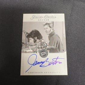 James Burton Elvis Guitarist Autographed Card