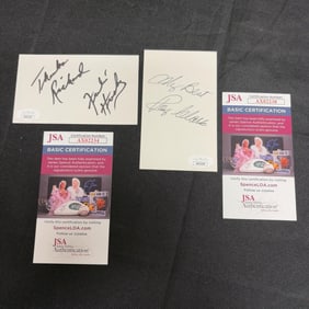 Ferlin Husky, Roy Clark Signatures JSA COA