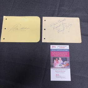 George Arliss, Lloyd Nolan Signatures JSA COA