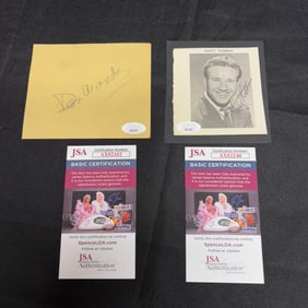 Don Woods, Marty Robins Signatures JSA COA