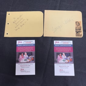 Helen Kane, Georgia Caroll Signatures JSA COA