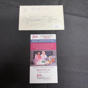 Maureen O'Hara Signature JSA COA