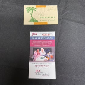 Esther Williams Signature JSA COA