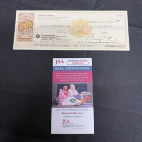 Guy Mitchell Signed Check JSA COA