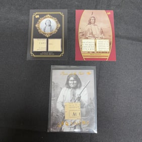 Sitting Bull, Geronimo, Red Cloud Relic Cards