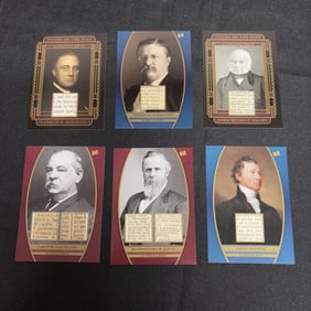 U.S. Presidents Relic Cards w/ Roosevelt, Monroe
