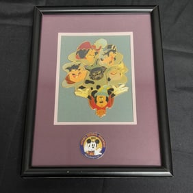 1997 Disney Convention Coin & Litho Framed