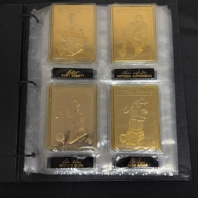 22k Gold Leaf Danbury Mint WS Baseball Card Set