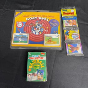 Sealed Baseball Lot, Looney tunes, '93 Fleer, +
