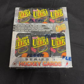 Sealed Box of '93-94 Fleer Ultra Hockey Packs