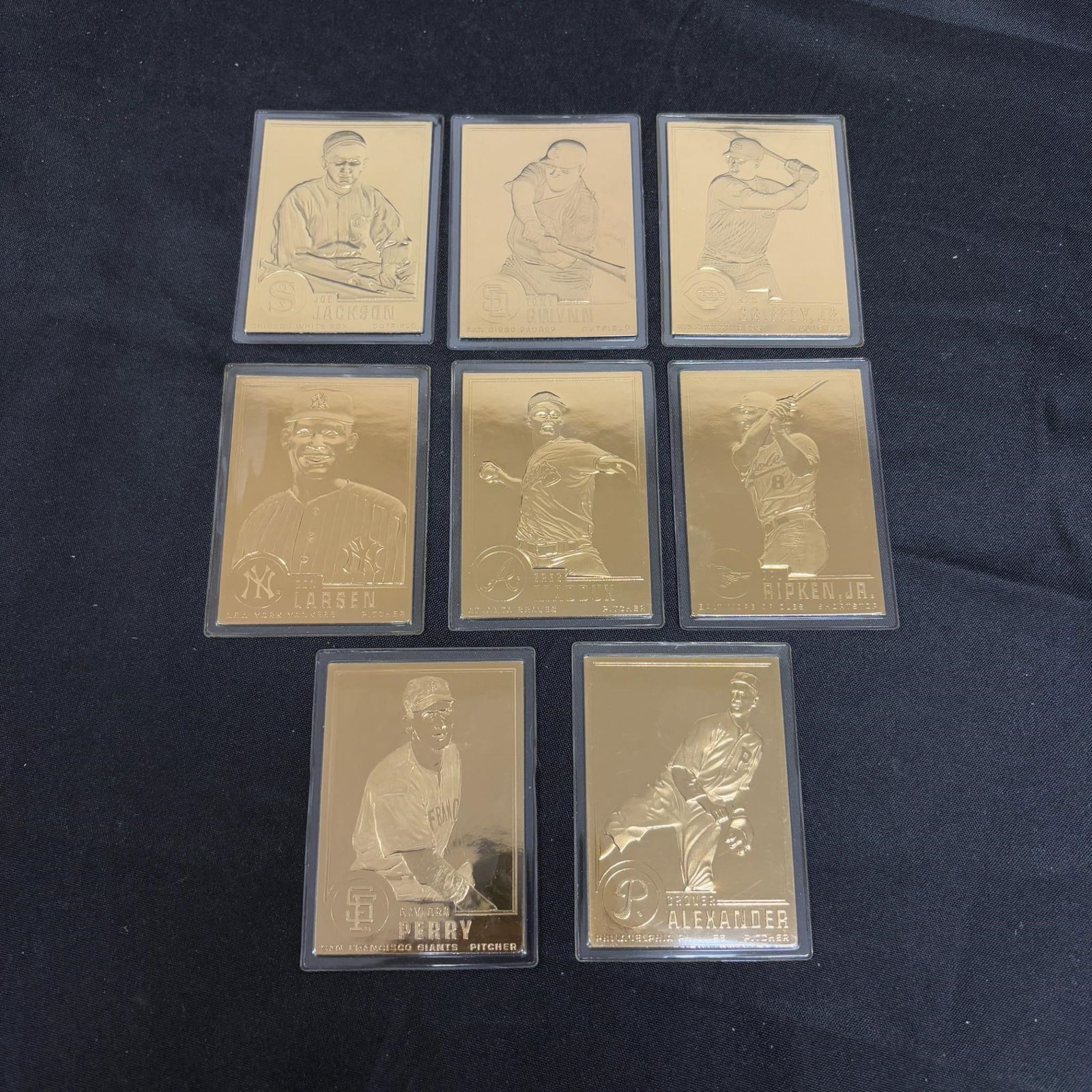 22k Gold Leaf 1995 Danbury Mint Baseball Cards (1 of 7)