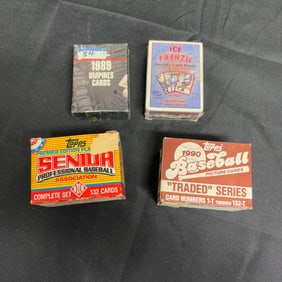 Sport Card lot, Some Sealed, 1990 Topps Traded