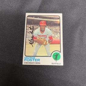 George Foster Signed 1973 Topps Baseball Card