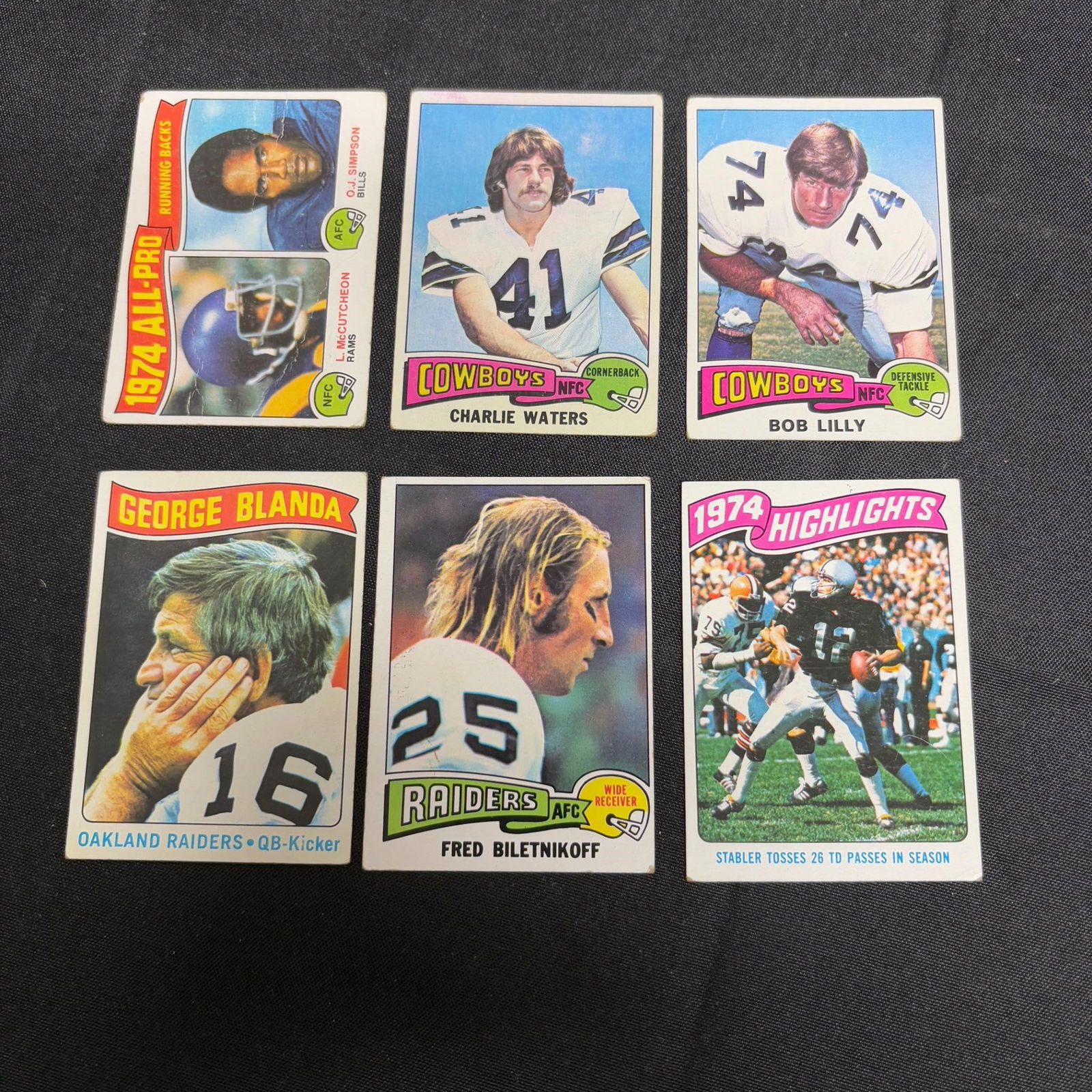 1975 Topps Football Cards, Oj Simpson (1 of 2)