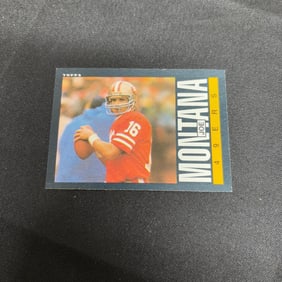 1985 Topps Joe Montana Football Card