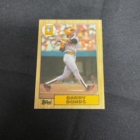 Rookie Card 1987 Topps Barry Bonds