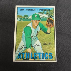 Early Card 1967 Topps HOF Catfish Hunter