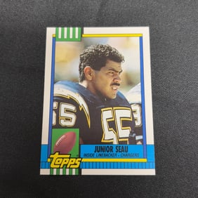 Rookie Card 1990 Topps Traded HOF Junior Seau