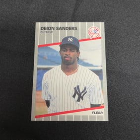 Rookie Card 1989 Fleer Updated Deion Sanders