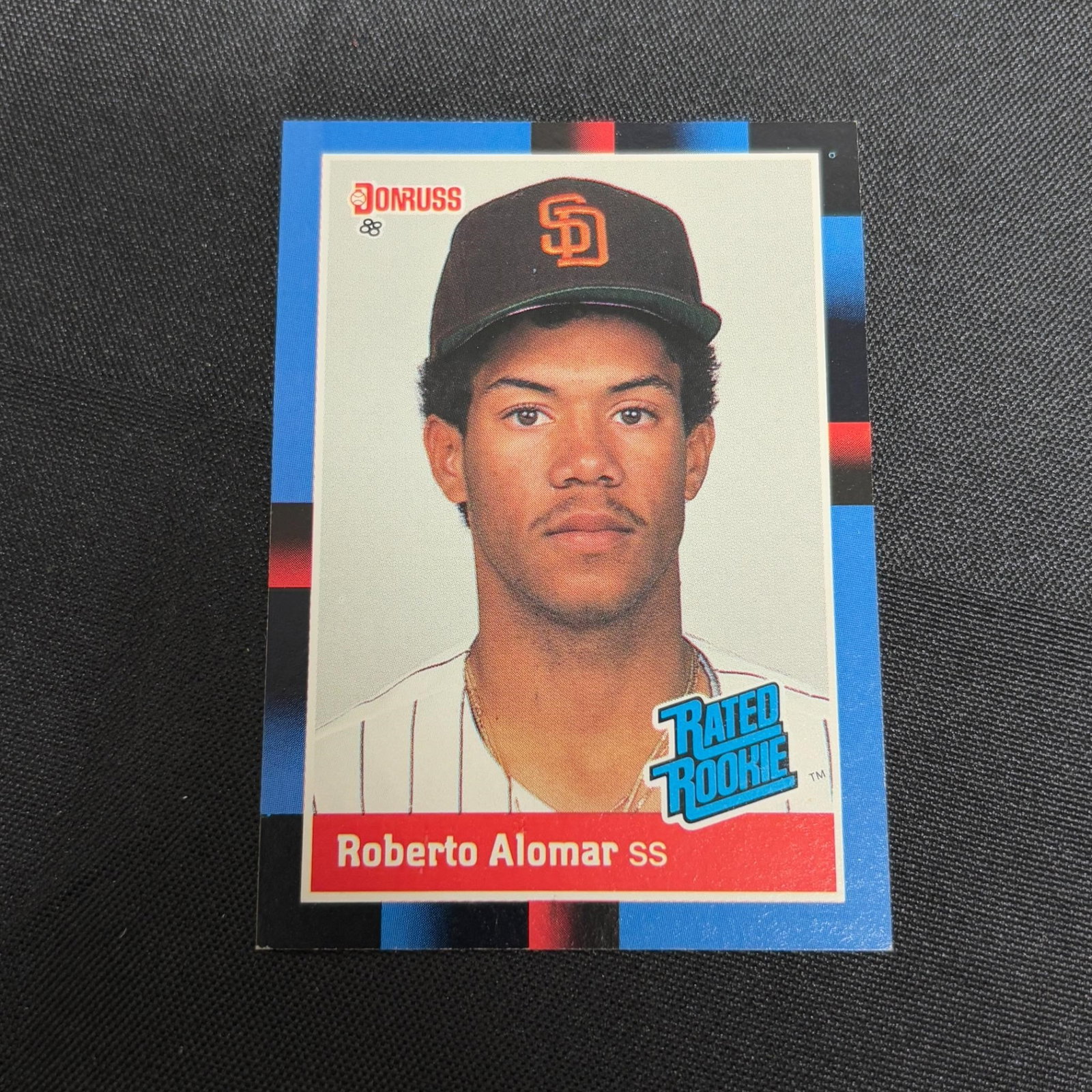 Rookie Card 1988 Donruss HOF Roberto Alomar: All items are sold as is. Please look at pictures carefully to determine what you believe are the condition of each lot. By choosing which card to use to register to bid, you authorize us to use the c