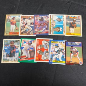 Lot of 10 HOF Eddie Murray Cards