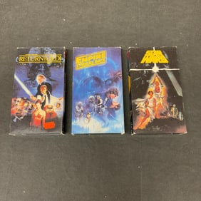 Star Wars New Hope, ESB & ROTJ Vintage VHS Tapes