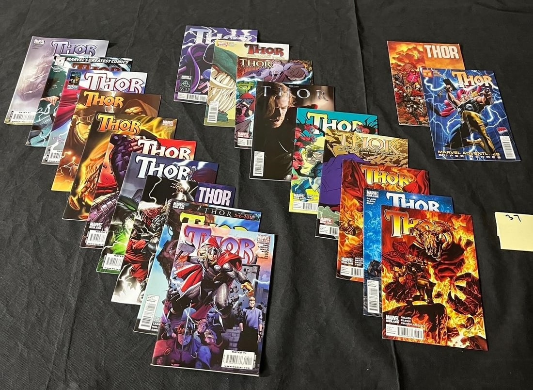 Thor Modern Age Marvel Comics: All items are sold as is. Please look at pictures carefully to determine what you believe are the condition of each lot. By choosing which card to use to register to bid, you authorize us to use the c