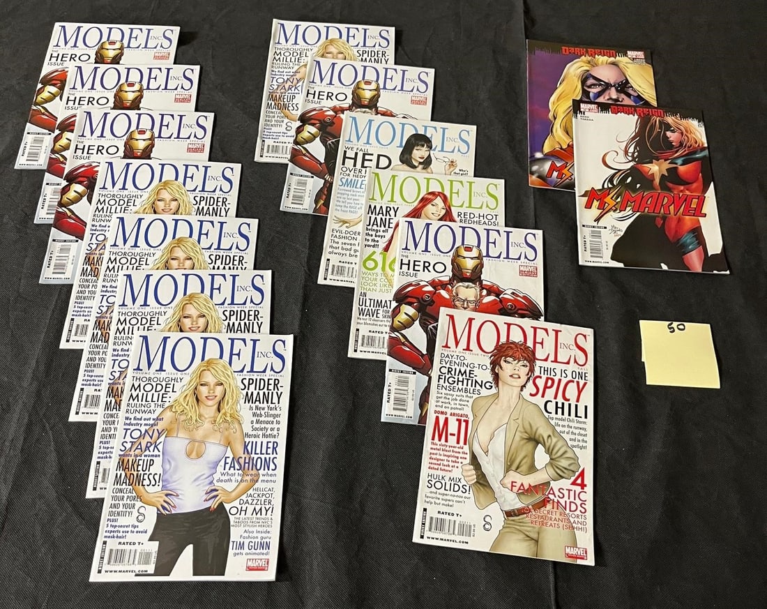 Models Inc. & Ms. Marvel Modern Age Comic Books (1 of 1)