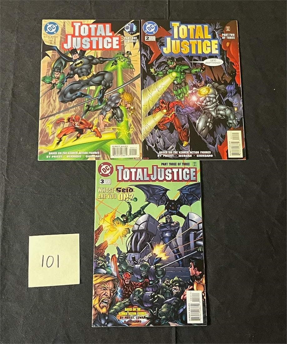 Total Justice 1-3 DC Copper Age Comic Books (1 of 1)