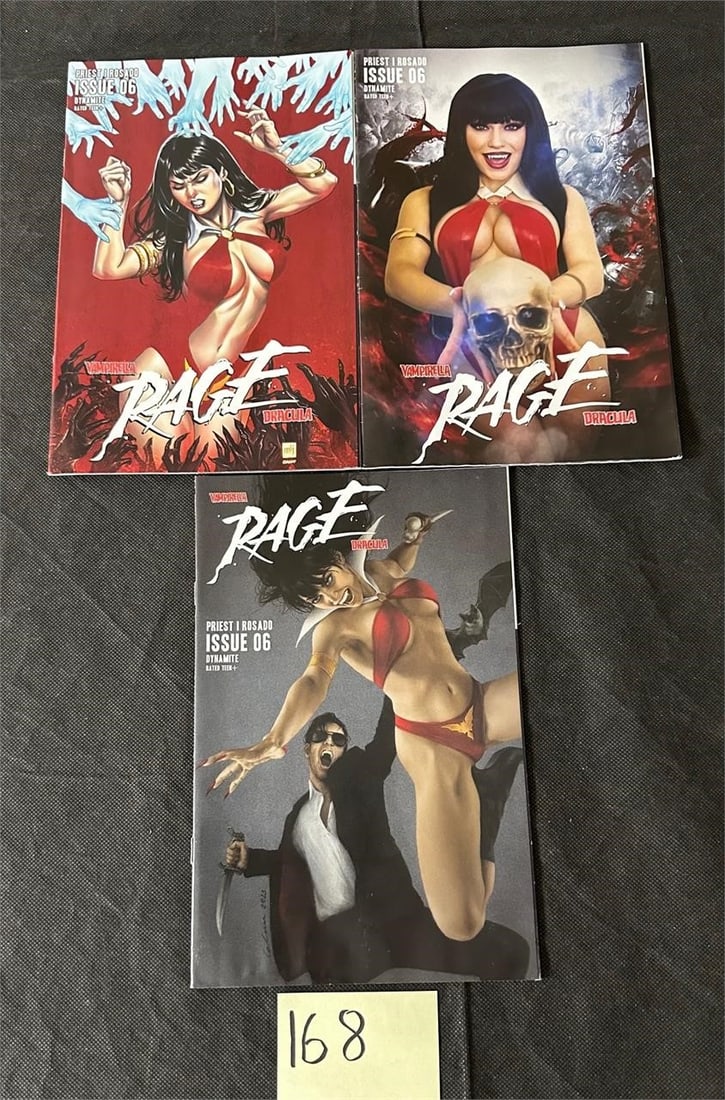 Vampirella Rage 6 Comics w/RI Variant Covers (1 of 1)