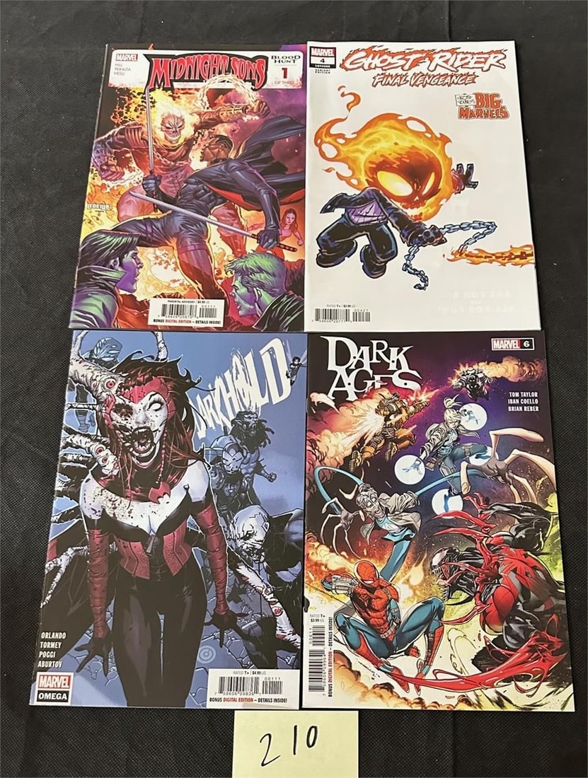 Midnight Suns, Darkhold + Modern Marvel Horror Lot: All items are sold as is. Please look at pictures carefully to determine what you believe are the condition of each lot. By choosing which card to use to register to bid, you authorize us to use the c