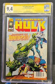 Hulk 449 1st Thunderbolts Signed & Sketch, Bagley