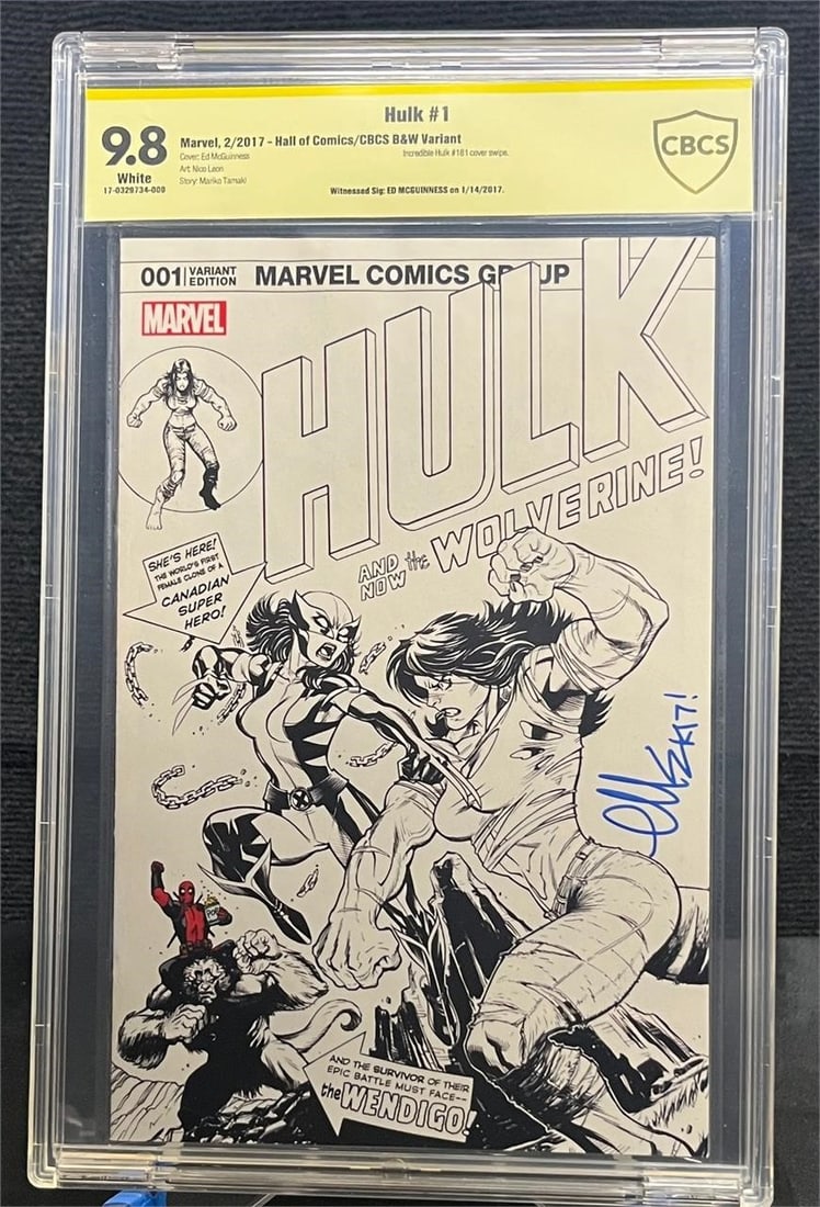 Hulk 1 Signed by Ed McGuiness Hulk 181 Homage (1 of 1)
